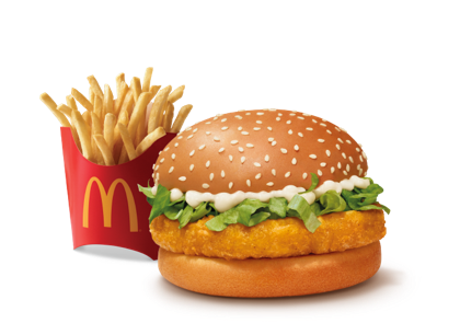 McChicken Burger + Fries (M)