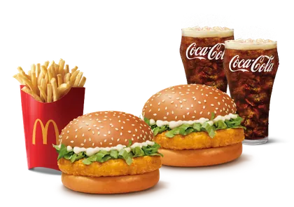 Burger Combo for 2: McChicken Burger Burger Combo for 2: McChicken Burger