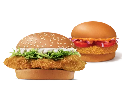 Crispy Chicken Burger + McAloo Tikki