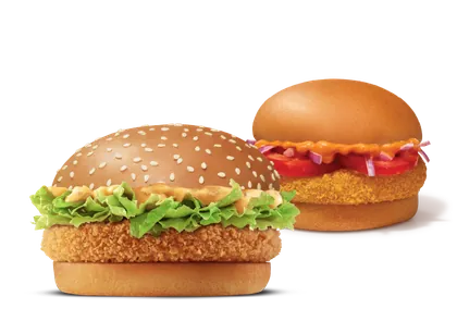 Crispy Veggie Burger + McAloo Tikki