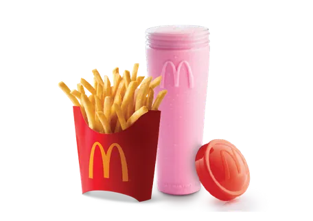 Strawberry Shake + Fries (M) Strawberry Shake + Fries (M)