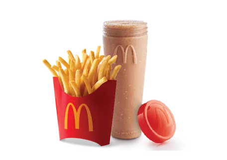 Chocolate Flavoured Shake + Fries (M) Chocolate Flavoured Shake + Fries (M)