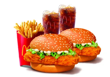 Burger Combo for 2: McSpicy Chicken Burger Burger Combo for 2: McSpicy Chicken Burger