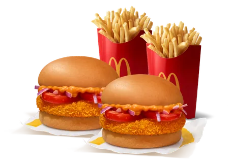 Burger Combo for 2: McAloo Tikki Burger Combo for 2: McAloo Tikki