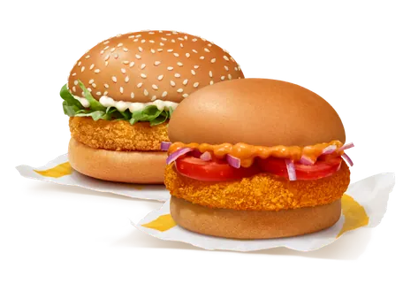 McVeggie Burger + McAloo Tikki Burger McVeggie Burger + McAloo Tikki Burger