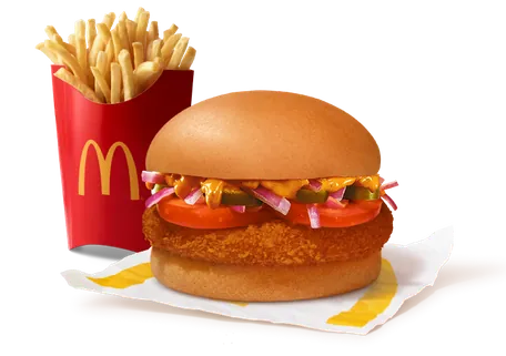 Mexican McAloo Tikki Burger + Fries (L) Mexican McAloo Tikki Burger + Fries (L)