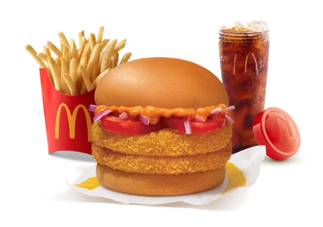 McAloo Tikki Double Patty Burger Combo McAloo Tikki Double Patty Burger Combo