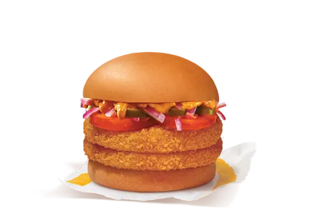 Mexican McAloo Tikki Double Patty Burger Mexican McAloo Tikki Double Patty Burger