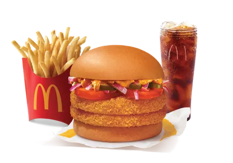 Mexican McAloo Tikki Double Patty Burger Combo Mexican McAloo Tikki Double Patty Burger Combo