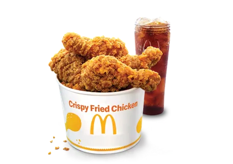 3 Pc Crispy Fried Chicken Bucket + 1 Coke