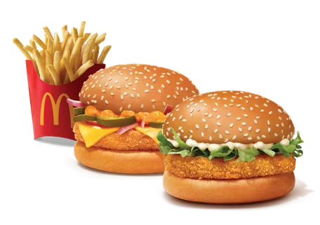 Burger Combo for 2: Corn & Cheese + McVeggie Burger Combo for 2: Corn & Cheese + McVeggie