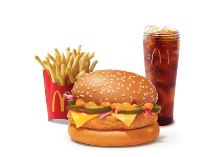 Corn & cheese Burger Combo Corn & cheese Burger Combo