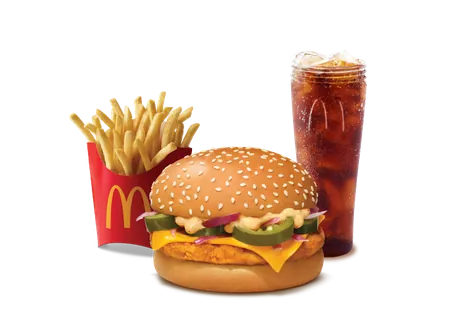 Grilled Cheese and Chicken Burger Combo Grilled Cheese and Chicken Burger Combo