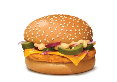 Grilled Chicken & Cheese Burger Grilled Chicken & Cheese Burger