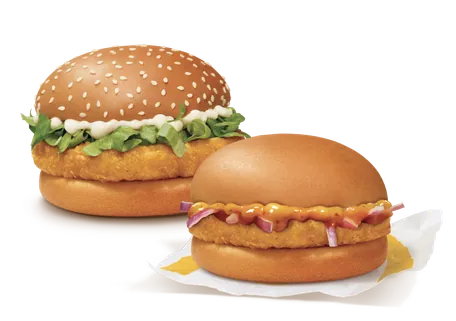Chicken Surprise Burger + McChicken Burger Chicken Surprise Burger + McChicken Burger