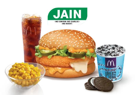 Jain Meal - McCheese Burger Veg Combo Jain Meal - McCheese Burger Veg Combo