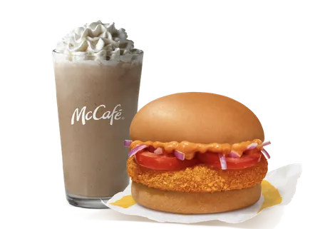 McAloo Tikki + Cold Coffee McAloo Tikki + Cold Coffee