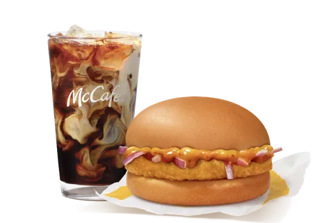 Chicken Surprise + Iced Coffee Chicken Surprise + Iced Coffee