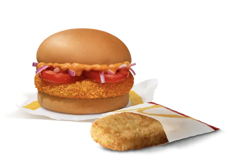 McAloo Tikki + Hashbrown McAloo Tikki + Hashbrown