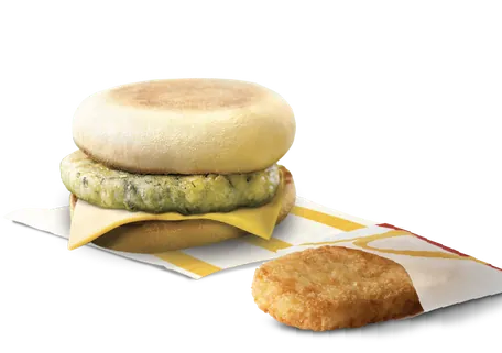 Veg McMuffin + Hashbrown Veg McMuffin + Hashbrown