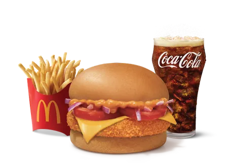 McAloo Tikki Burger with Cheese Combo (M) McAloo Tikki Burger with Cheese Combo (M)
