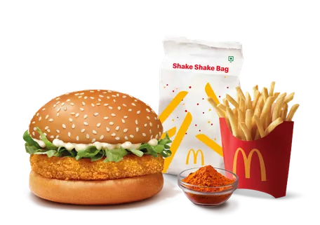 McVeggie Burger + Fries (M) + Piri Piri Mix McVeggie Burger + Fries (M) + Piri Piri Mix