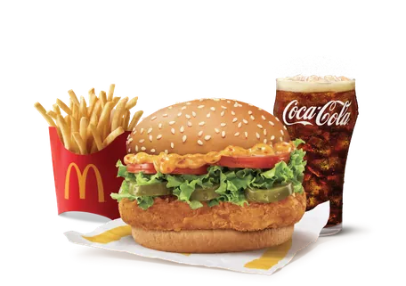 McSpicy Deluxe Chicken Burger Combo McSpicy Deluxe Chicken Burger Combo