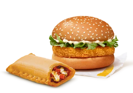 McVeggie Burger + Veg Pizza McPuff McVeggie Burger + Veg Pizza McPuff