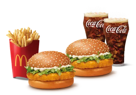 Burger Combo for 2: McChicken Burger Burger Combo for 2: McChicken Burger