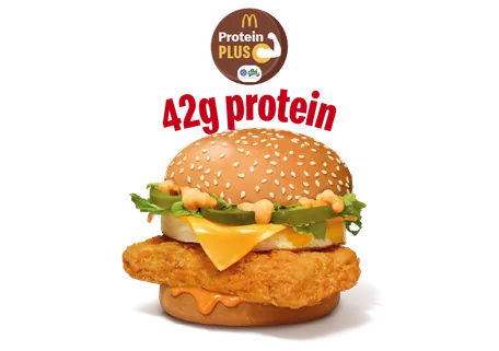 McSpicy Premium Chicken Burger Protein Plus (2 Slices)