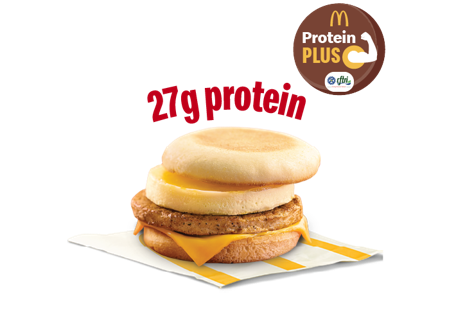 Sausage McMuffin with Egg with protein plus Sausage McMuffin with Egg with protein plus
