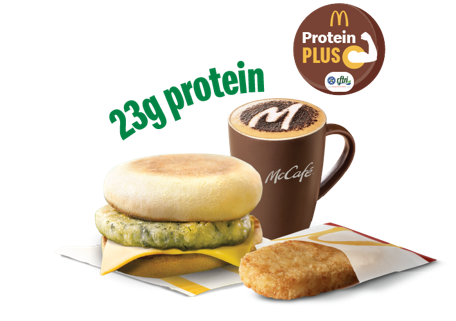 Veg McMuffin with protein plus Meal Veg McMuffin with protein plus Meal