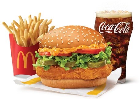 McSpicy Deluxe Chicken Burger Combo McSpicy Deluxe Chicken Burger Combo