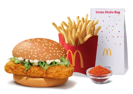 McSpicy Chicken Burger + Fries (M) + Piri Piri Spice Mix McSpicy Chicken Burger + Fries (M) + Piri Piri Spice Mix