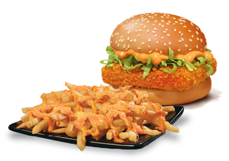 McSpicy Paneer + Cheesy Fries