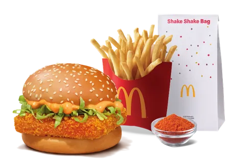 McSpicy Paneer Burger + Fries (M) + Piri Piri Spice Mix McSpicy Paneer Burger + Fries (M) + Piri Piri Spice Mix