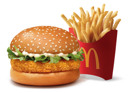 McVeggie Burger + Fries (M)
