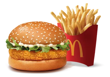 McVeggie Burger + Fries (M) McVeggie Burger + Fries (M)