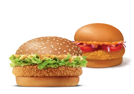 Crispy Veggie Burger + McAloo Tikki