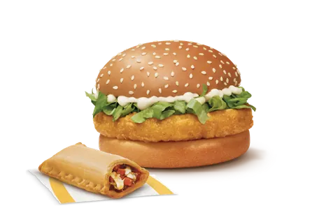 McChicken Burger + Veg Pizza McPuff McChicken Burger + Veg Pizza McPuff