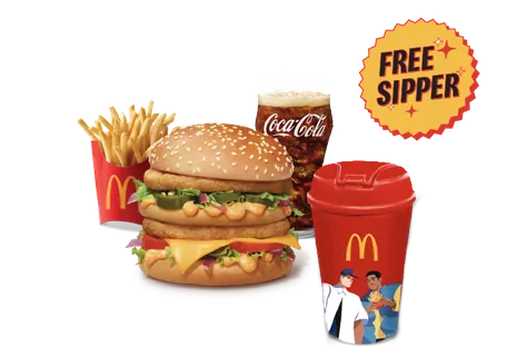 Maharaja Mac Chicken Burger Sipper Meal Maharaja Mac Chicken Burger Sipper Meal