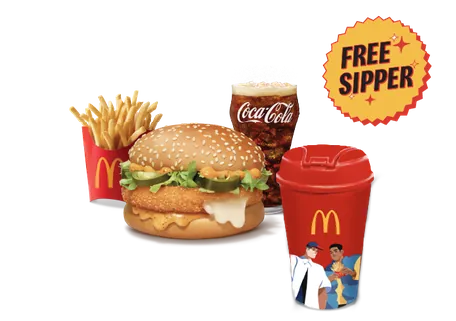 McCheese Veg Burger Sipper Meal