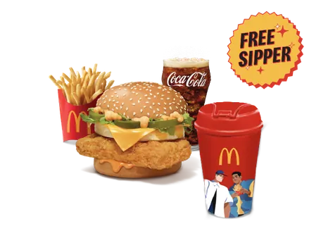 McSpicy Premium Chicken Burger Sipper Meal McSpicy Premium Chicken Burger Sipper Meal