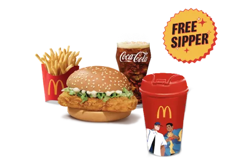 McSpicy Chicken Burger Sipper Meal McSpicy Chicken Burger Sipper Meal