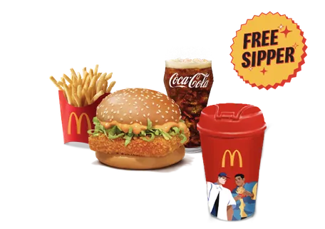 McSpicy Paneer Burger Sipper Meal McSpicy Paneer Burger Sipper Meal