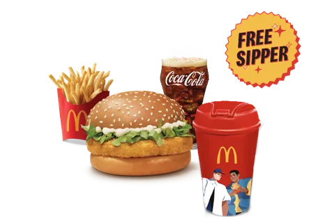 McChicken Burger Sipper Meal McChicken Burger Sipper Meal