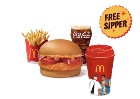 McAloo Tikki Burger Sipper Meal McAloo Tikki Burger Sipper Meal