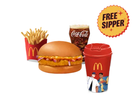 Chicken Surprise Burger Sipper Meal Chicken Surprise Burger Sipper Meal