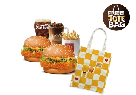 Tote-ally Yours Spicy Meal - McSpicy Paneer Burger
