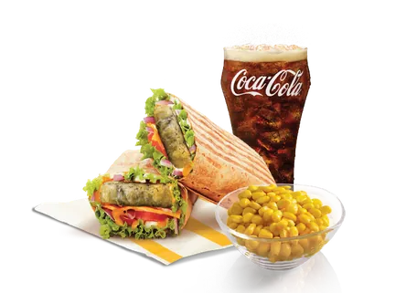 Salad Wrap with Spinach & Corn Meal ( M)